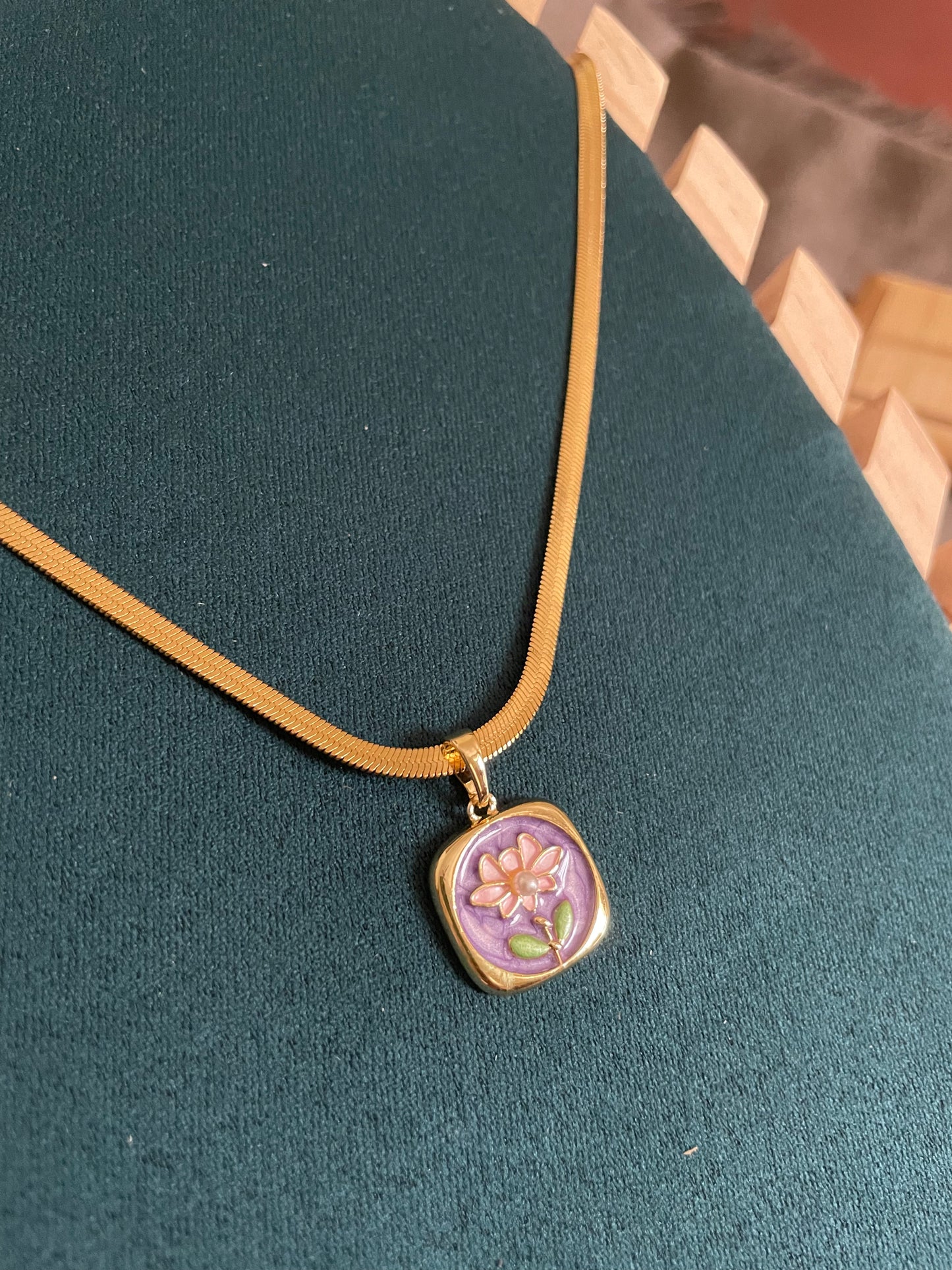 Pastel Petal Pendant necklace