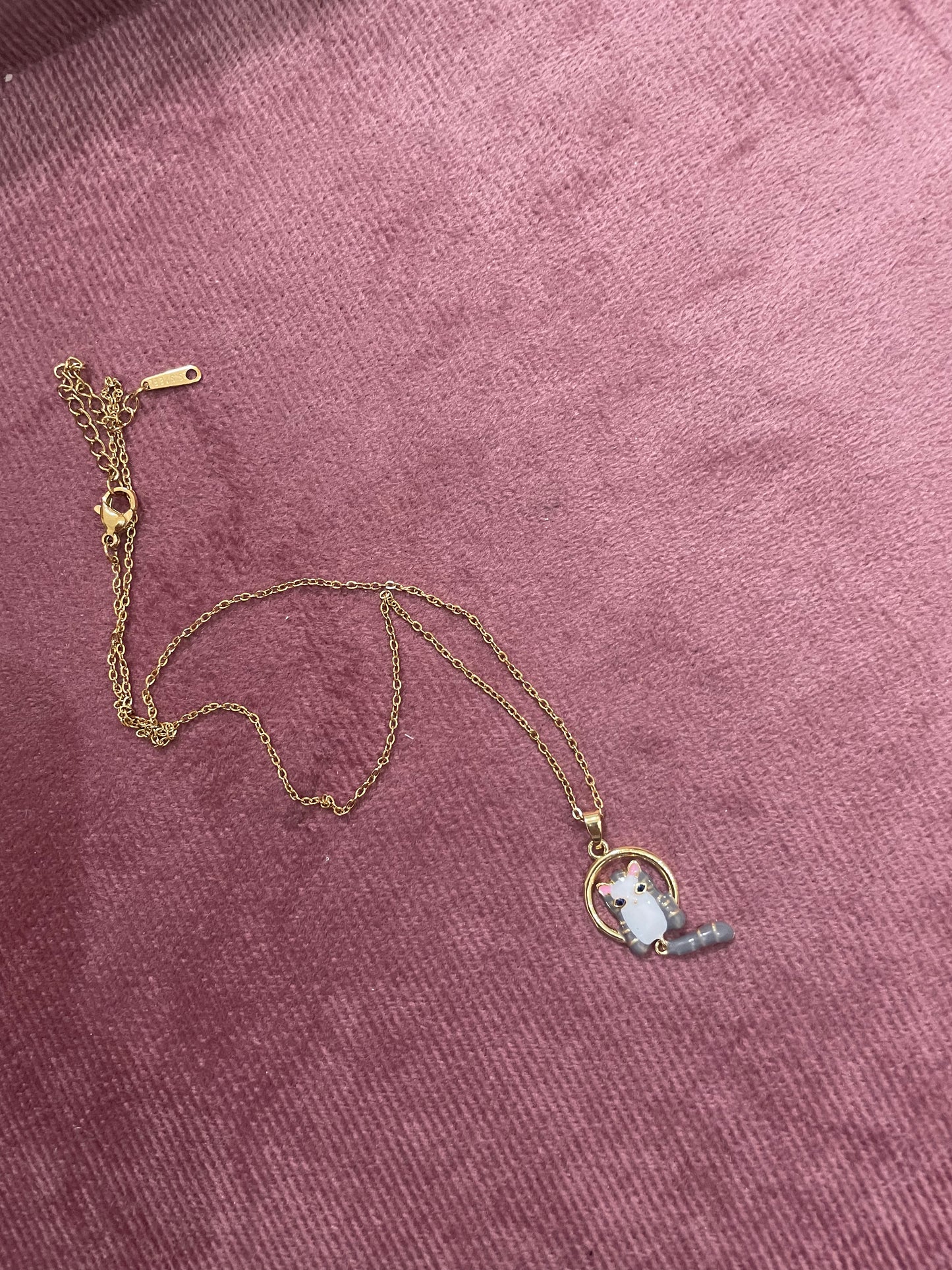 Whimsical Kitty Charm Pendant