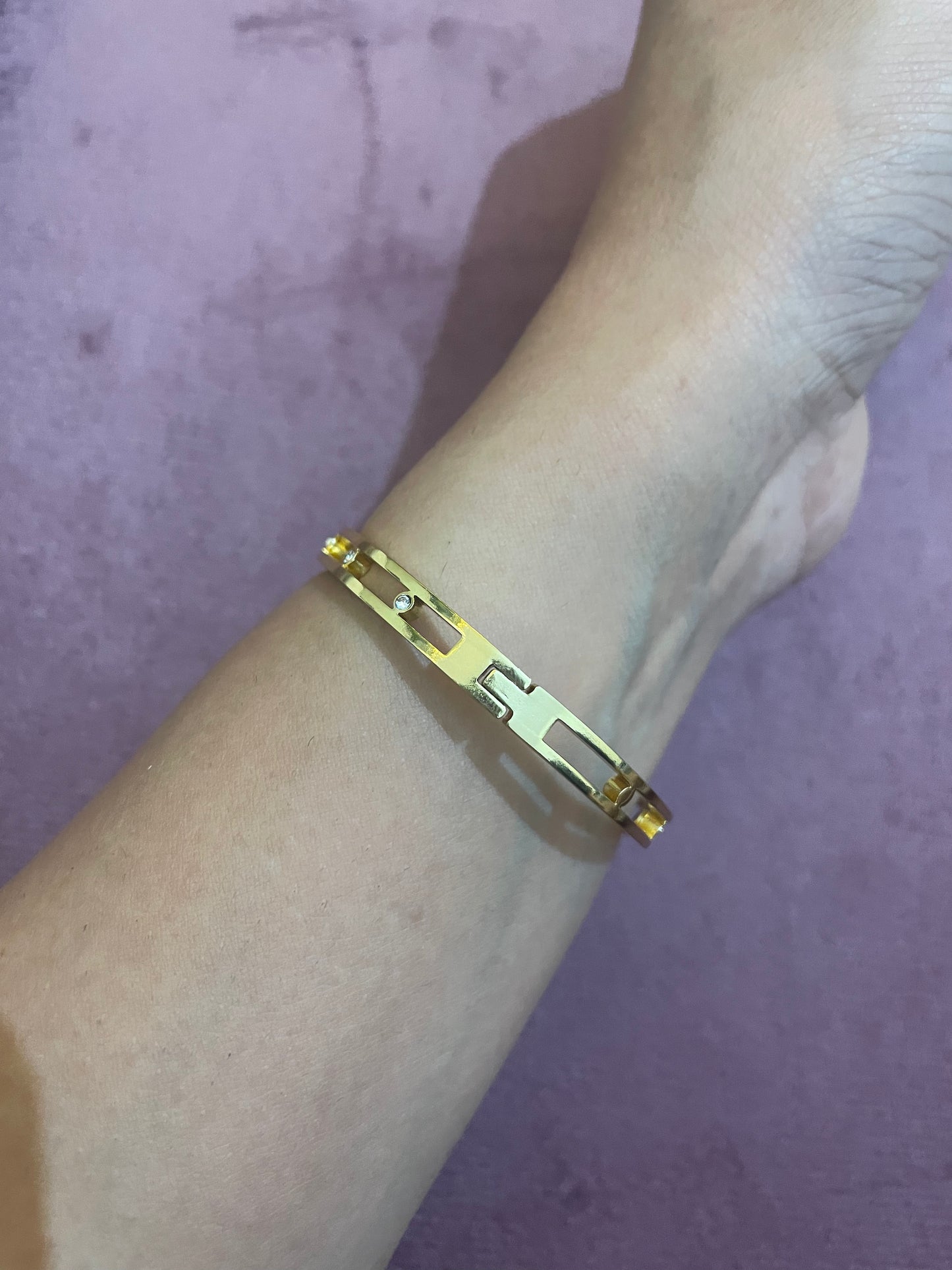 Eclipse Crystal Orbit Bangle