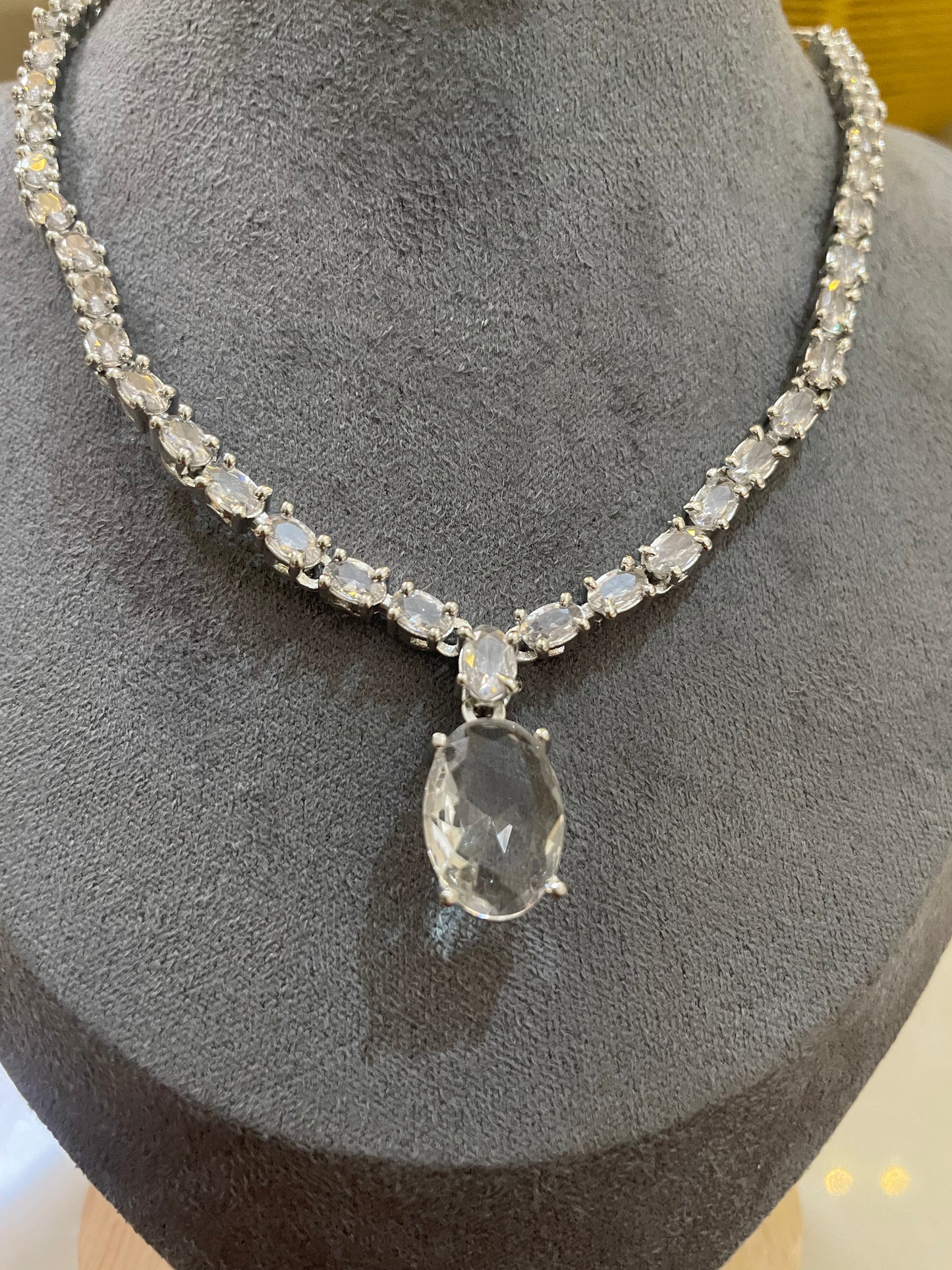 Crystal Elegance AD Necklace Set