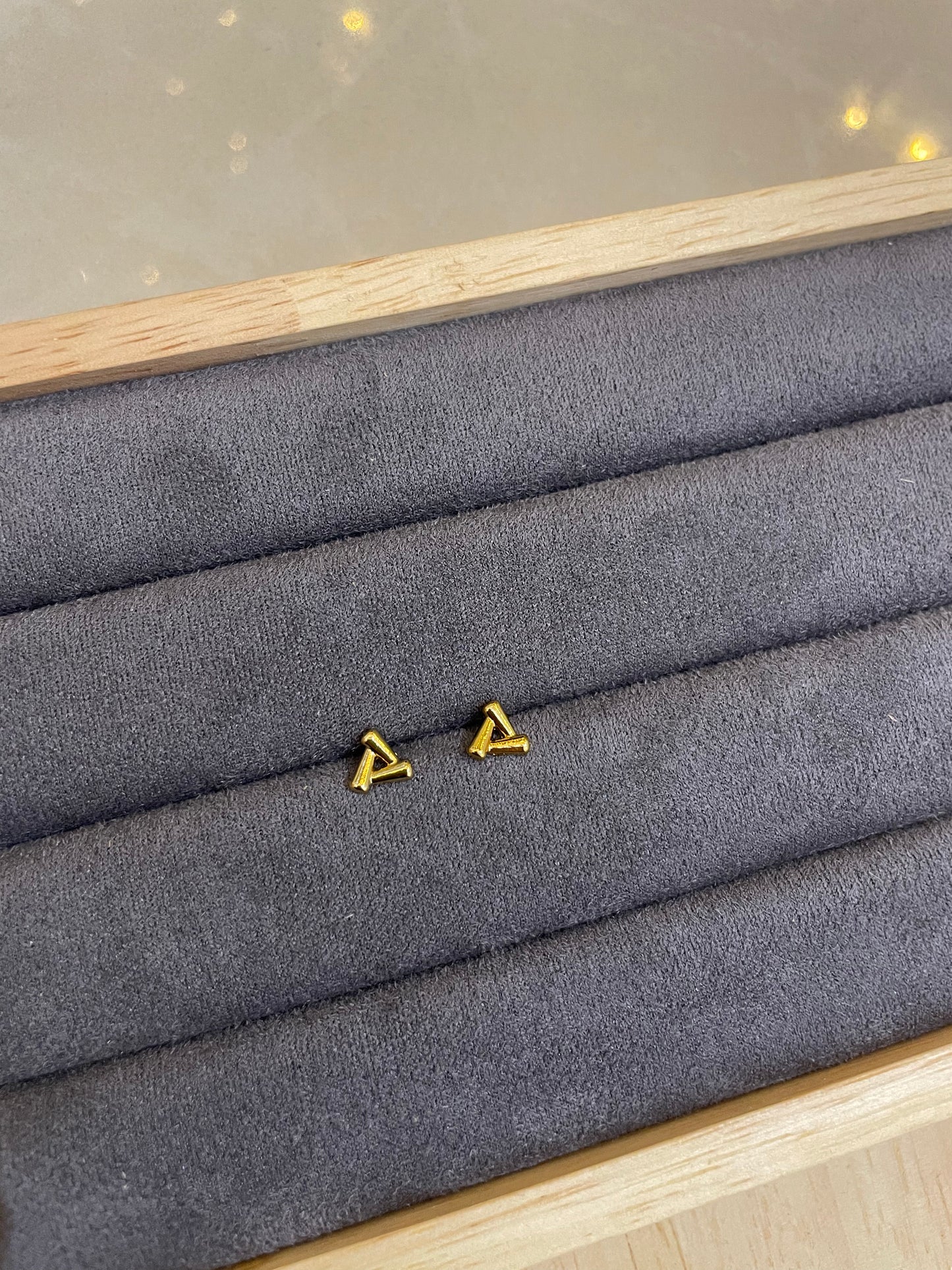 Mini Geo Triangle Studs