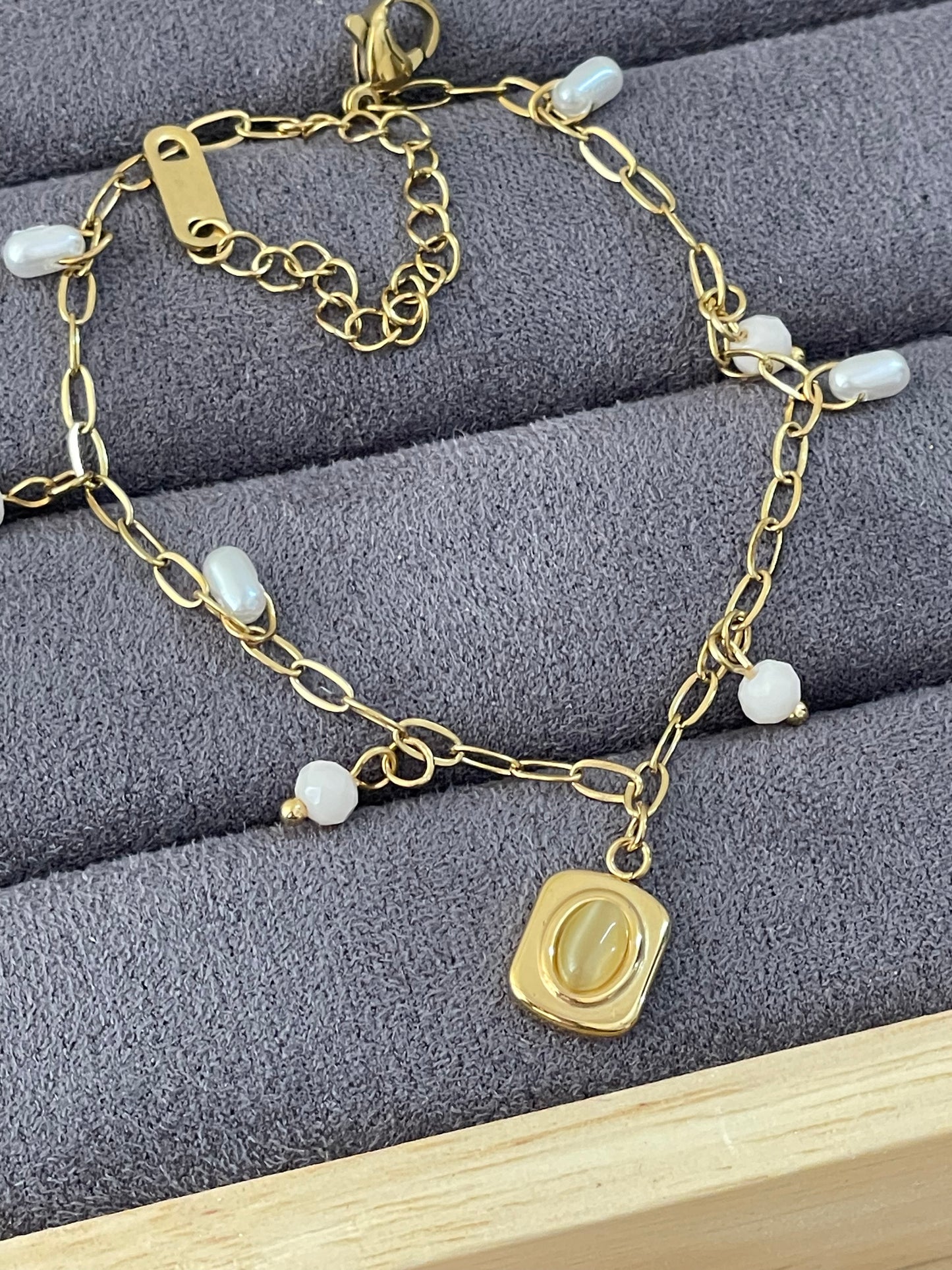 Golden Meadow Charm Bracelet