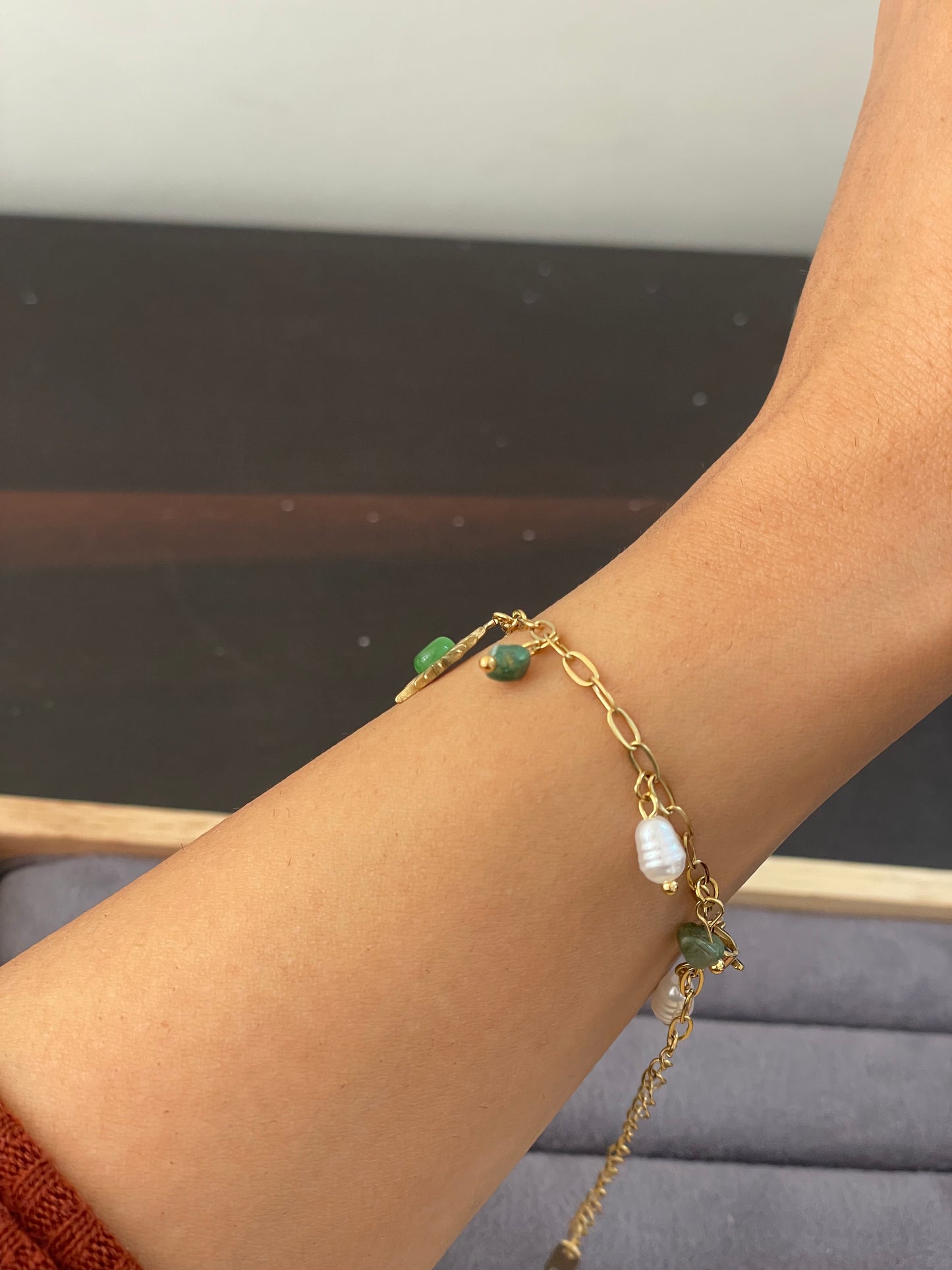 The Solar Jade Charm Bracelet