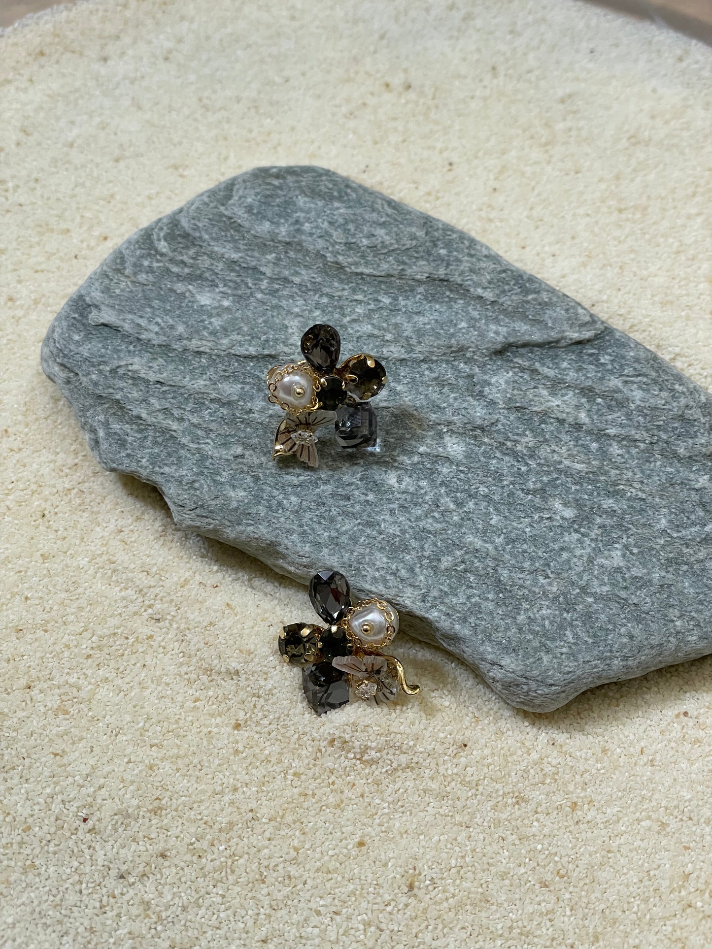 Crystal Blossom Cluster Earrings