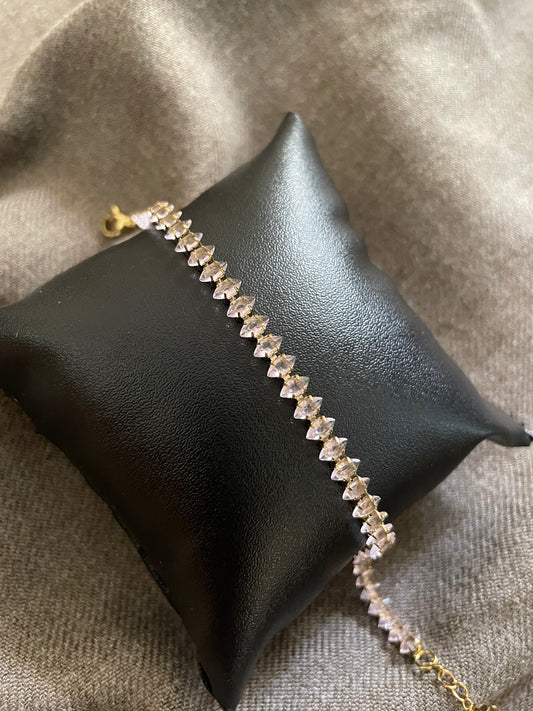 Rhinestone tennis bracelet