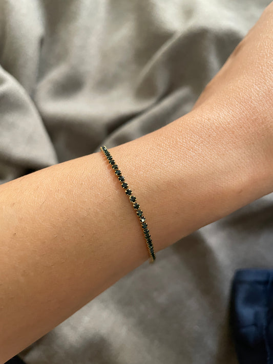 Green delicate bracelet