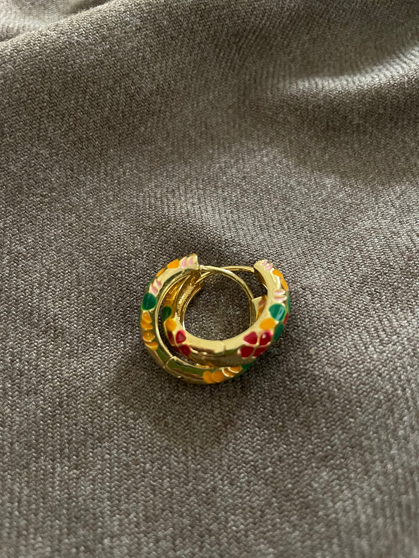 Floral painted hoops