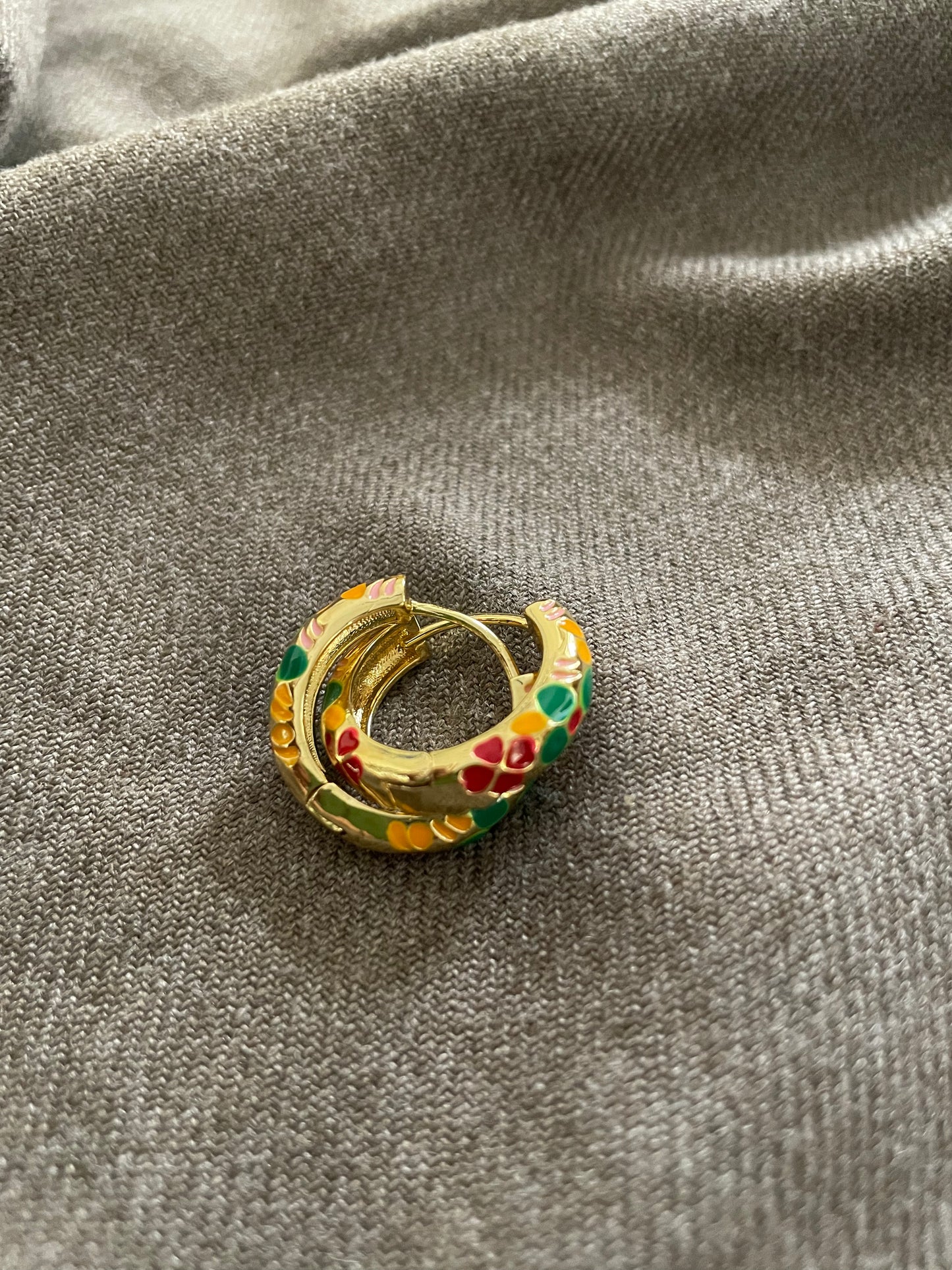 Floral painted hoops