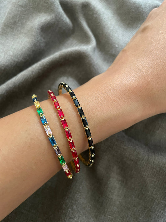 Delicate stone studded bangle