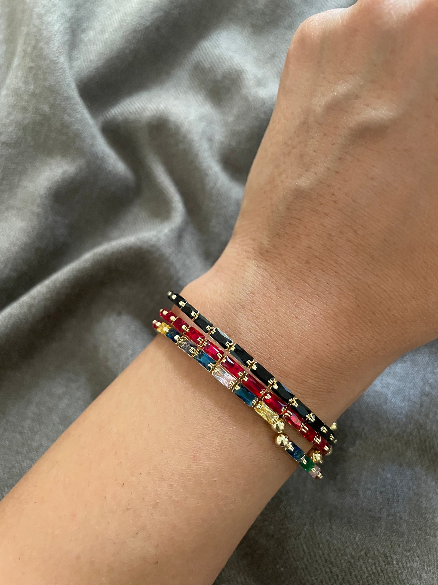 Delicate stone studded bangle