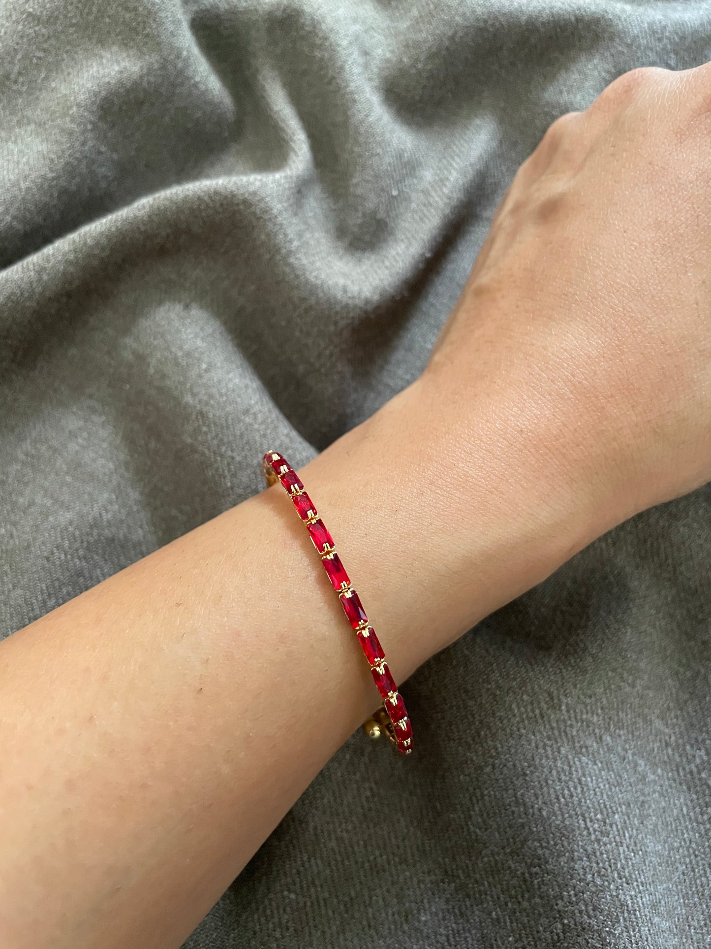 Delicate stone studded bangle