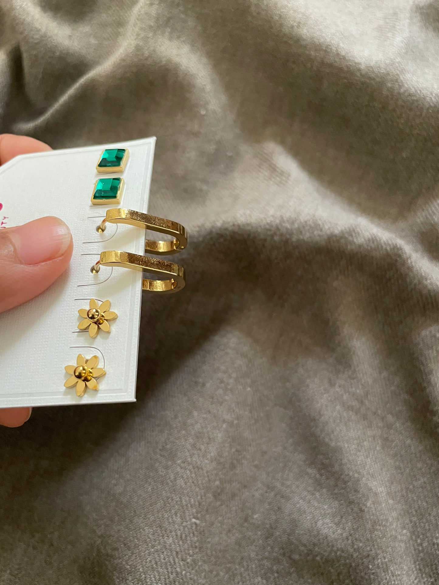 Golden Trio Earrings Combo pack
