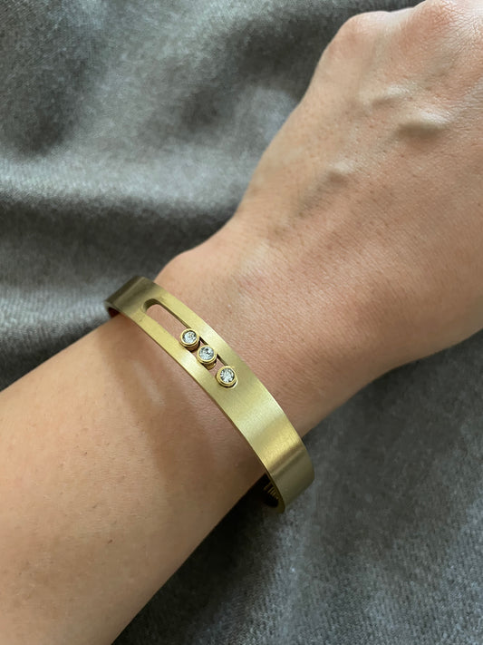 Aura Minimal diamond cuff