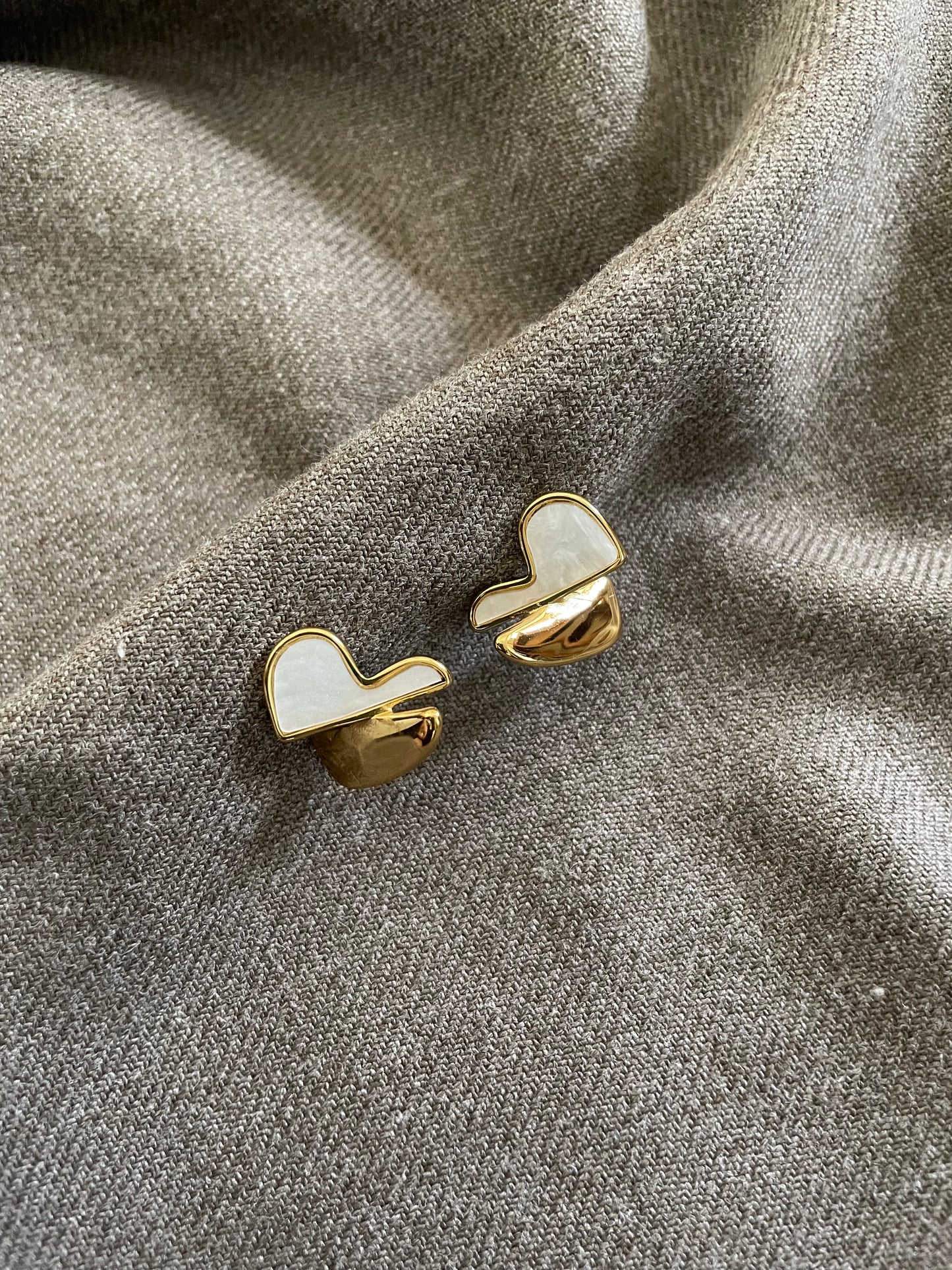 Aurora Twisted Heart Earrings