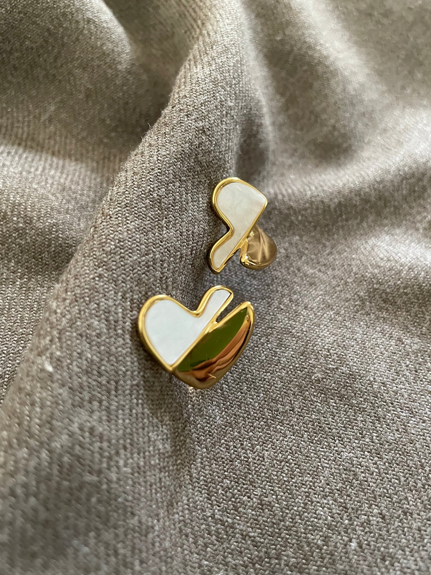 Aurora Twisted Heart Earrings