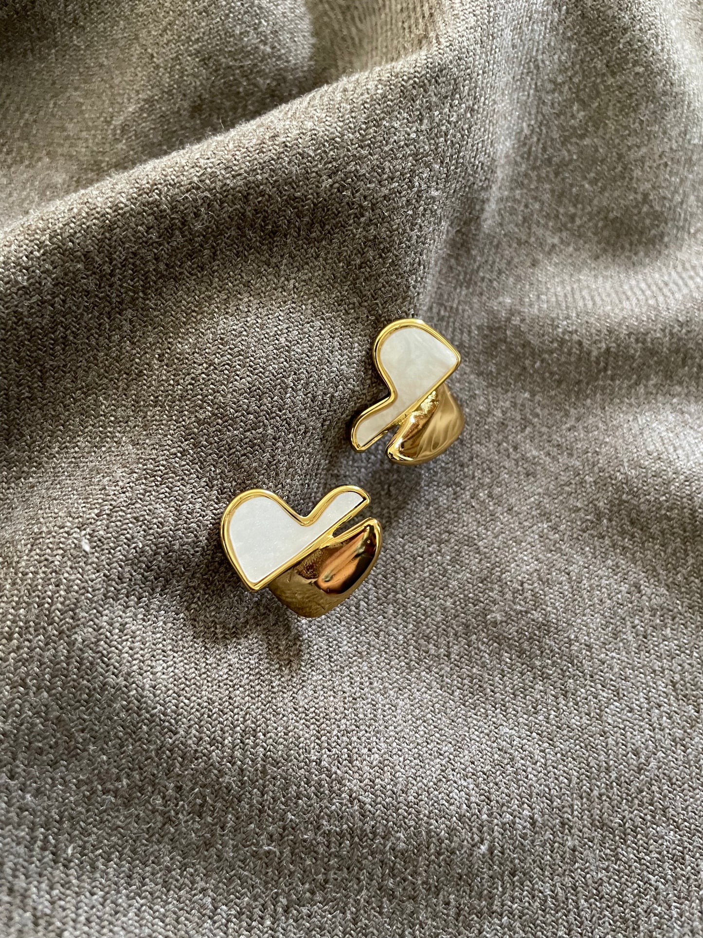 Aurora Twisted Heart Earrings