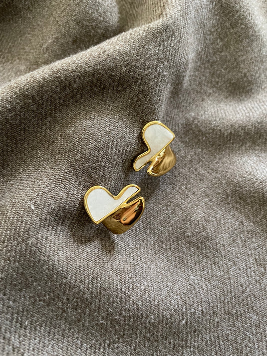 Aurora Twisted Heart Earrings