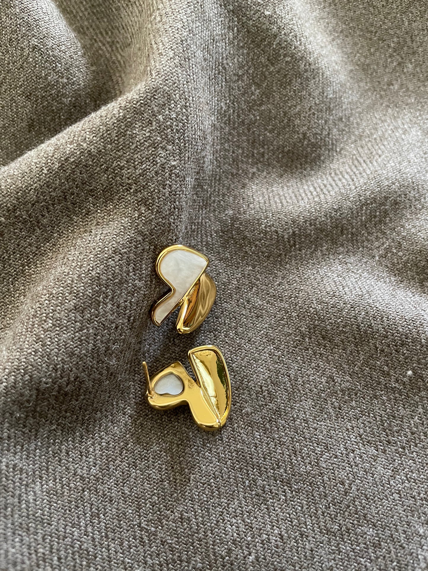 Aurora Twisted Heart Earrings