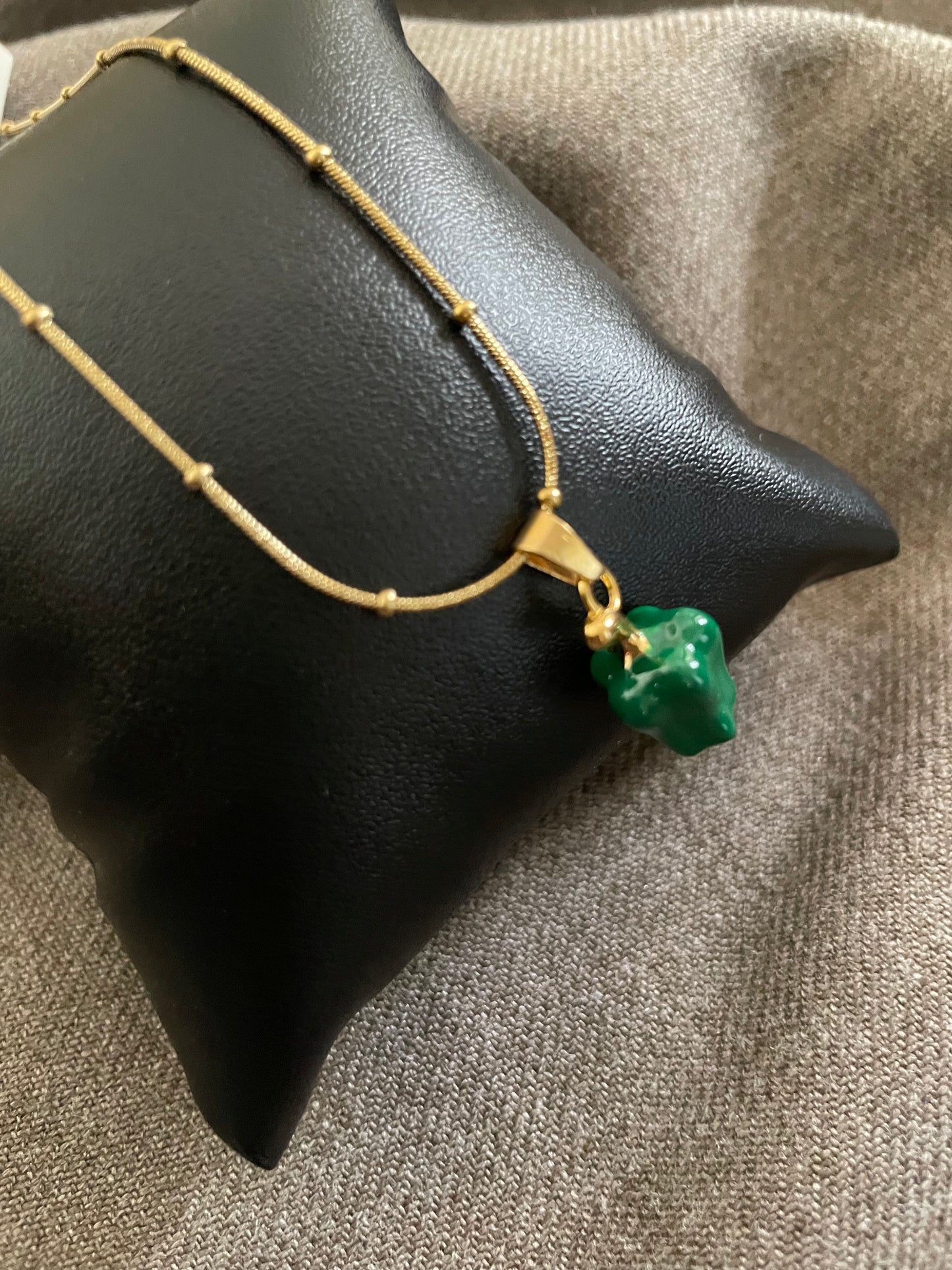 Green Capsicum Charm Necklace