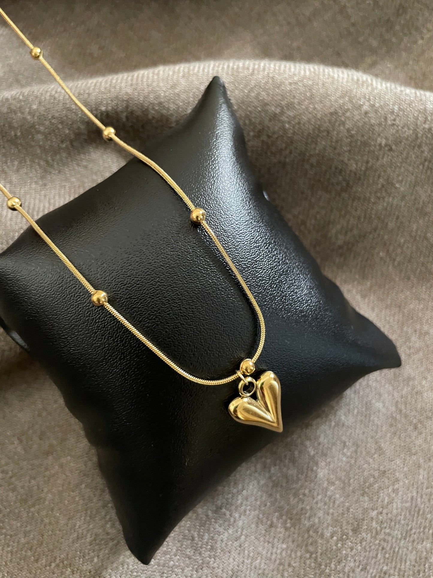 Heart beaded necklace