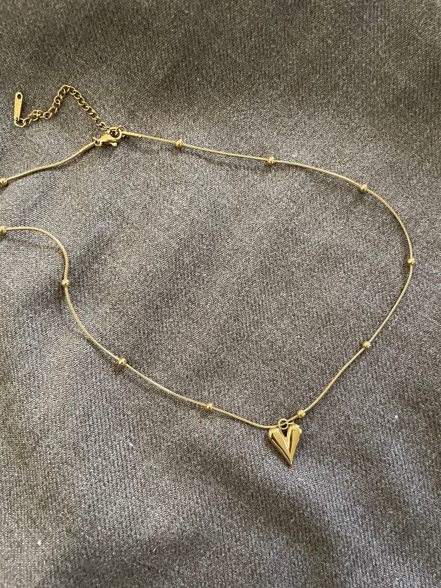 Heart beaded necklace