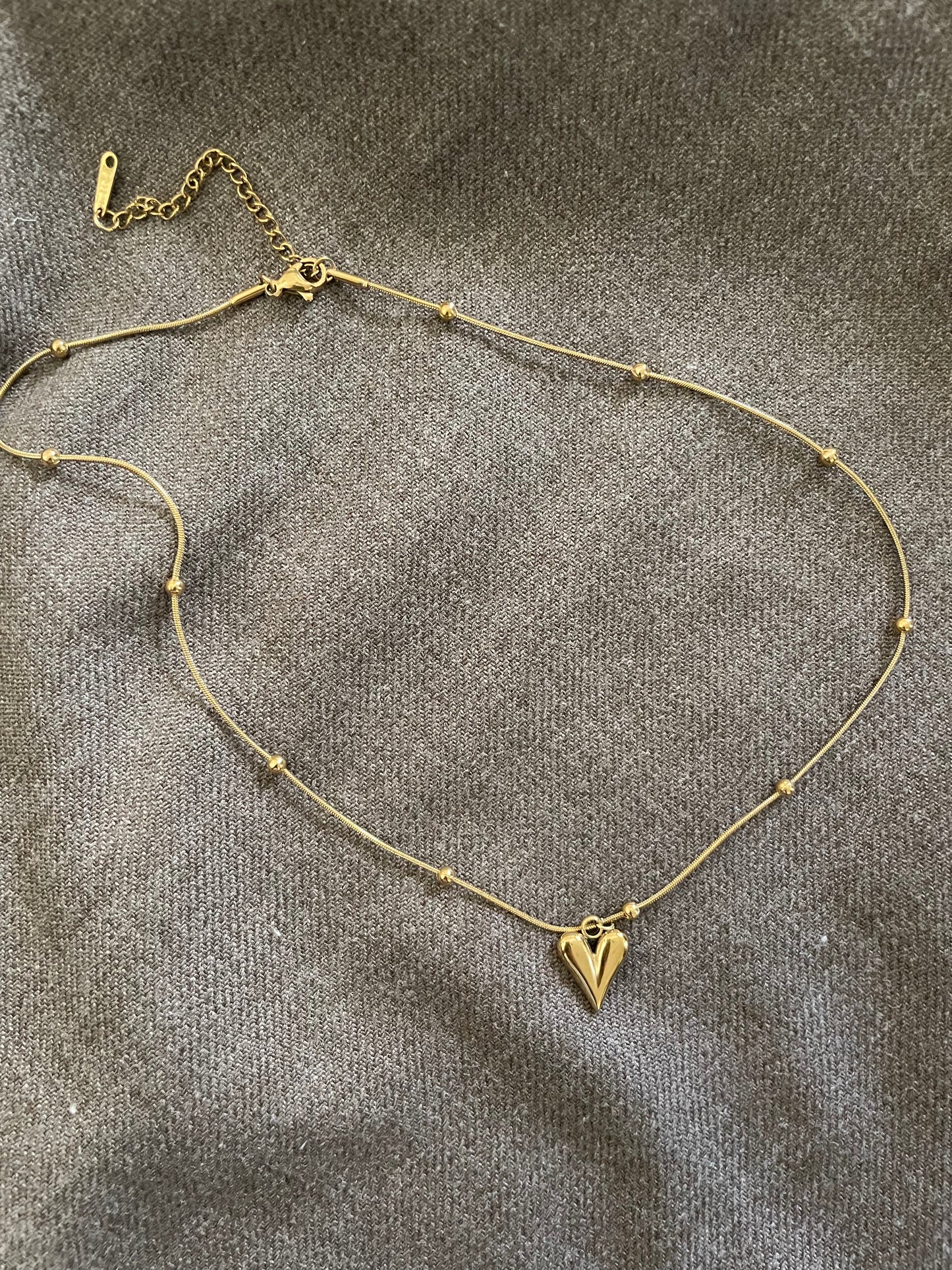 Heart beaded necklace