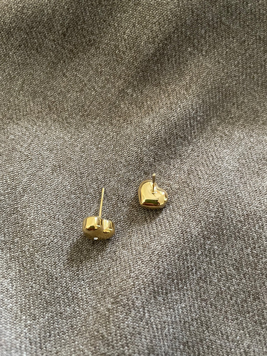 Eternal Heart Gold Studs