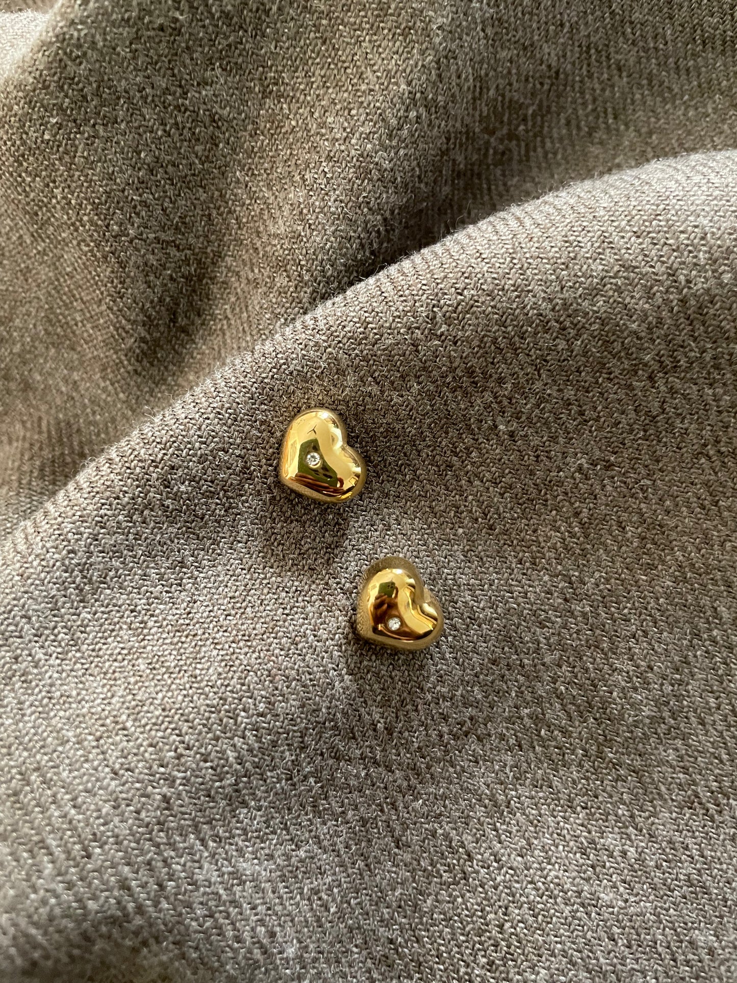 Eternal Heart Gold Studs