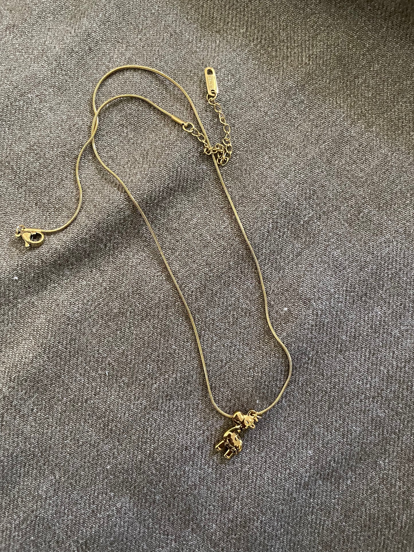 Golden Giraffe Pendant necklace