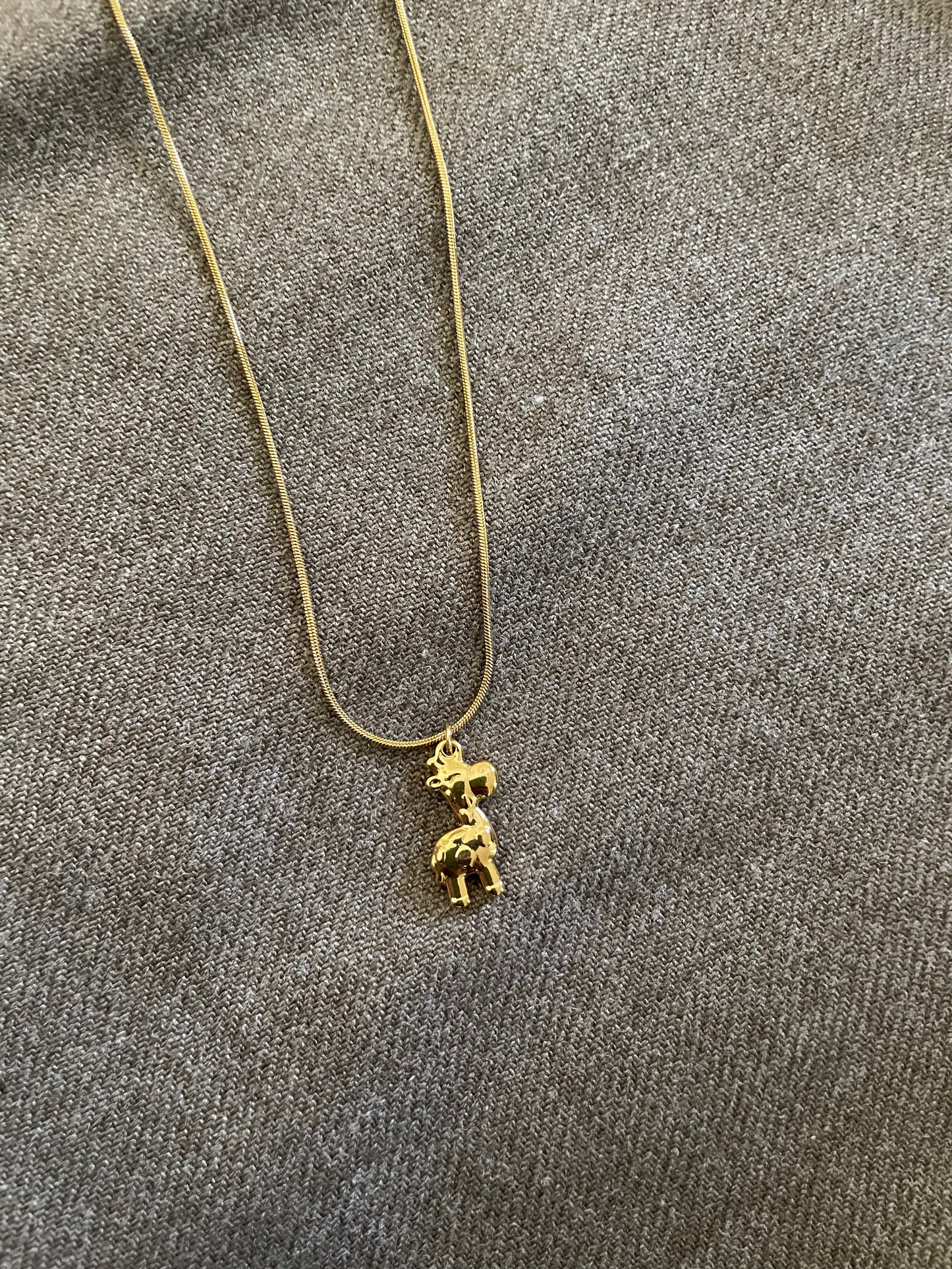 Golden Giraffe Pendant necklace