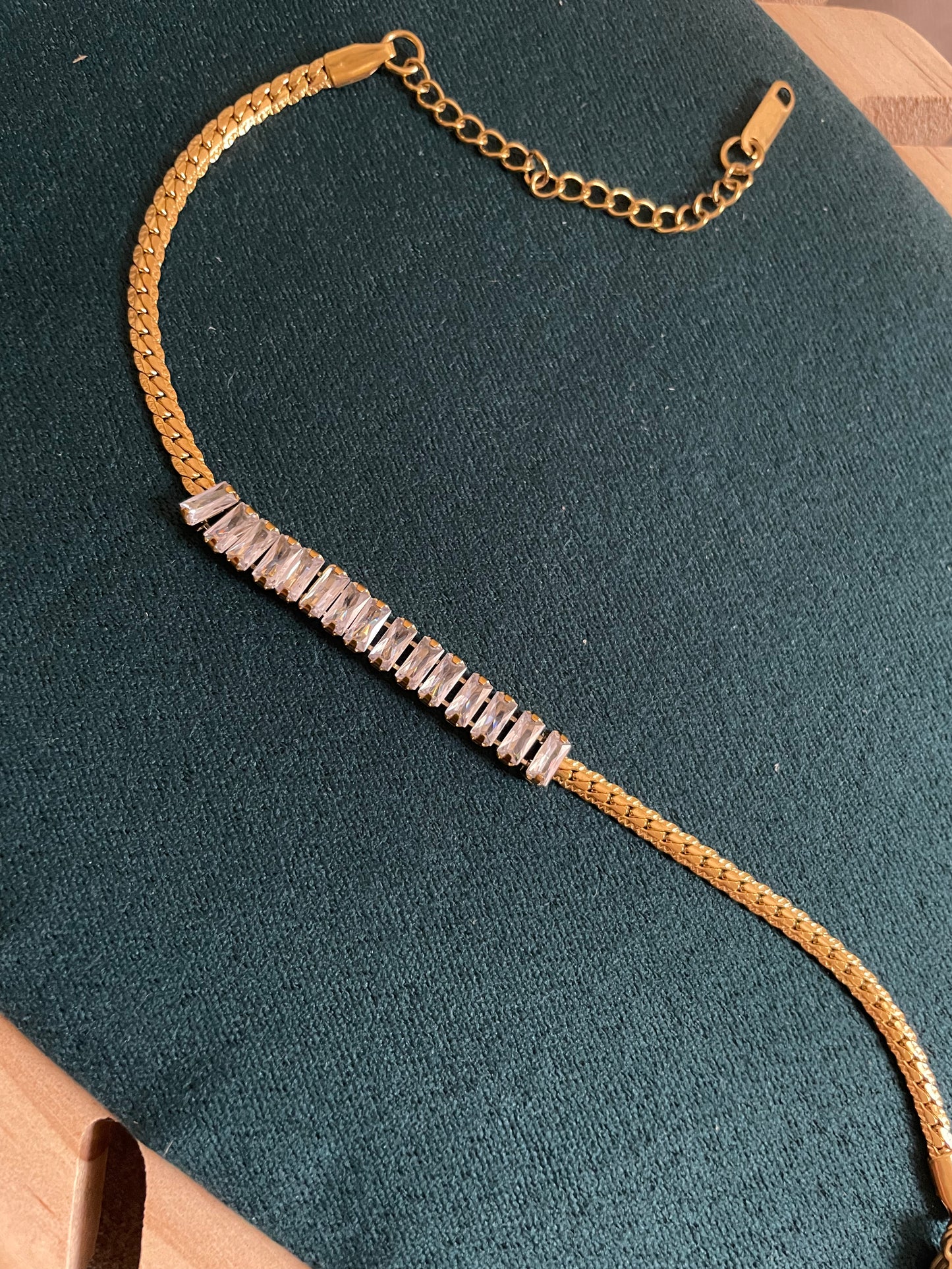 Crystal Bar Tennis Bracelet