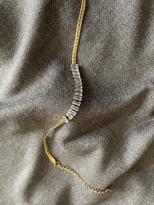 Crystal Bar Tennis Bracelet