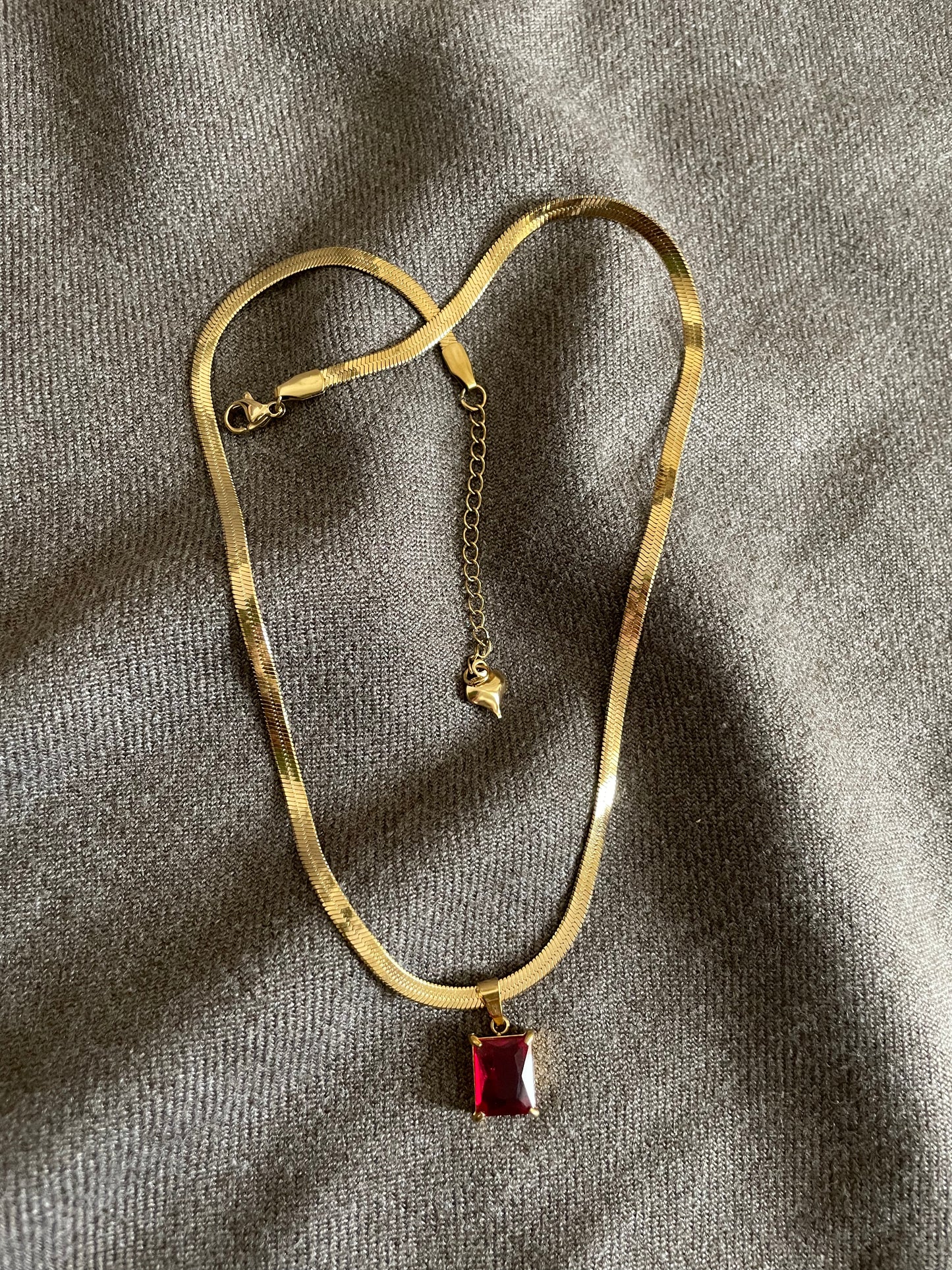 Crimson Royale Pendant Necklace