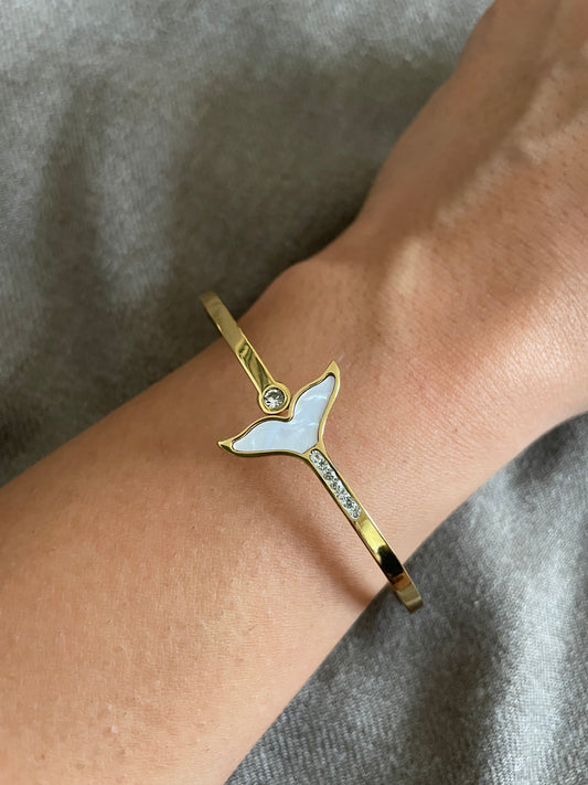 Ocean Tail Crystal Bangle