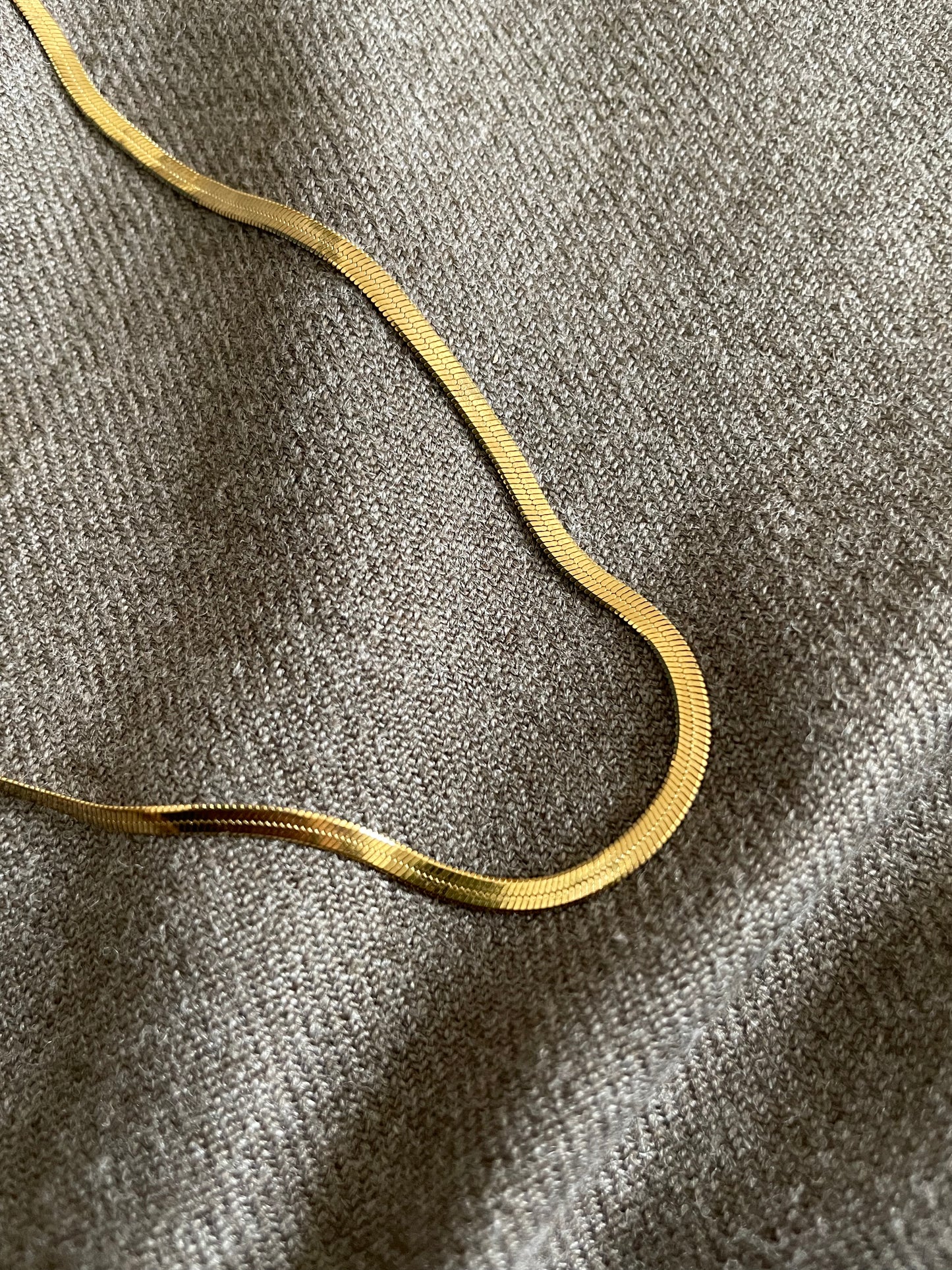 Classic Gold Snake Chain Necklace
