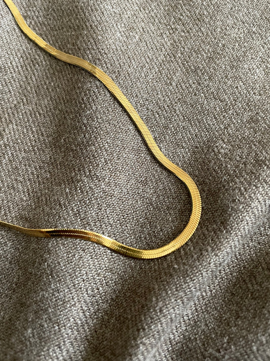 Classic Gold Snake Chain Necklace