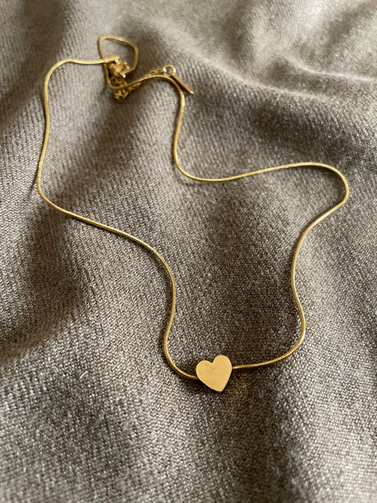 Classic Gold Heart Pendant Necklace