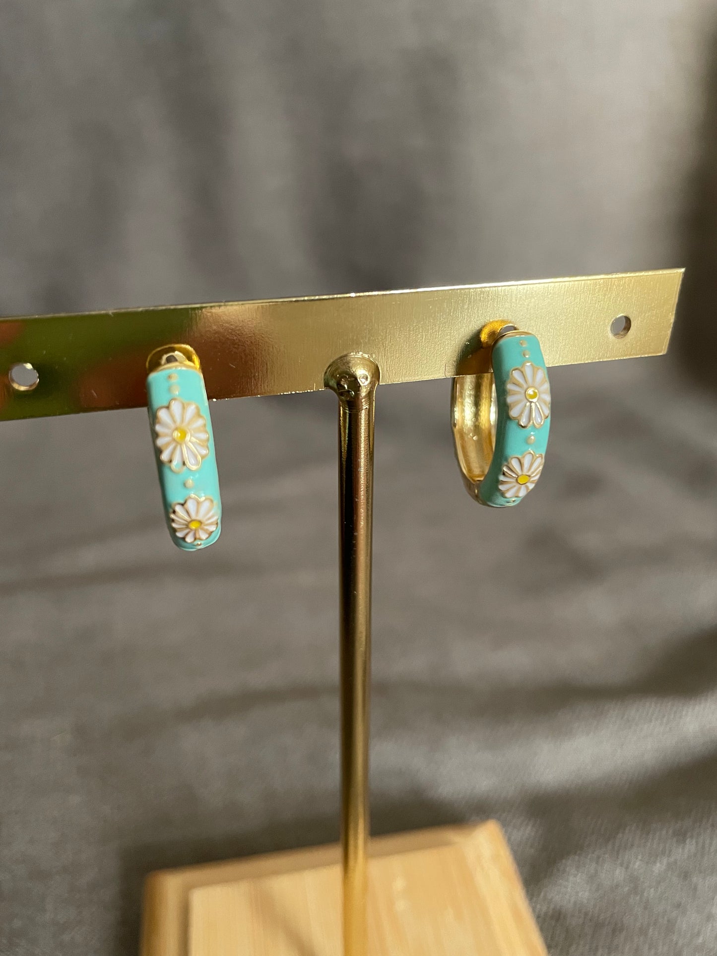 Floral painted hoops