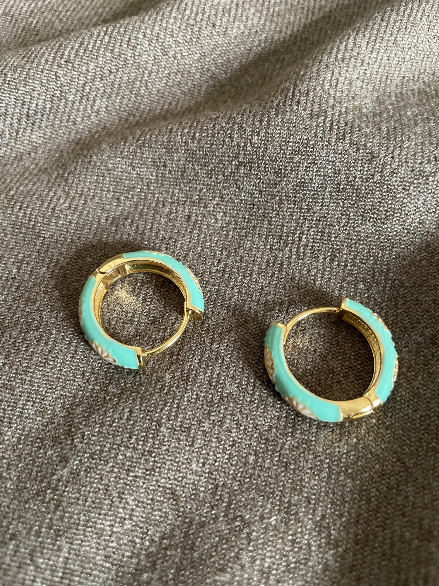 Floral painted hoops