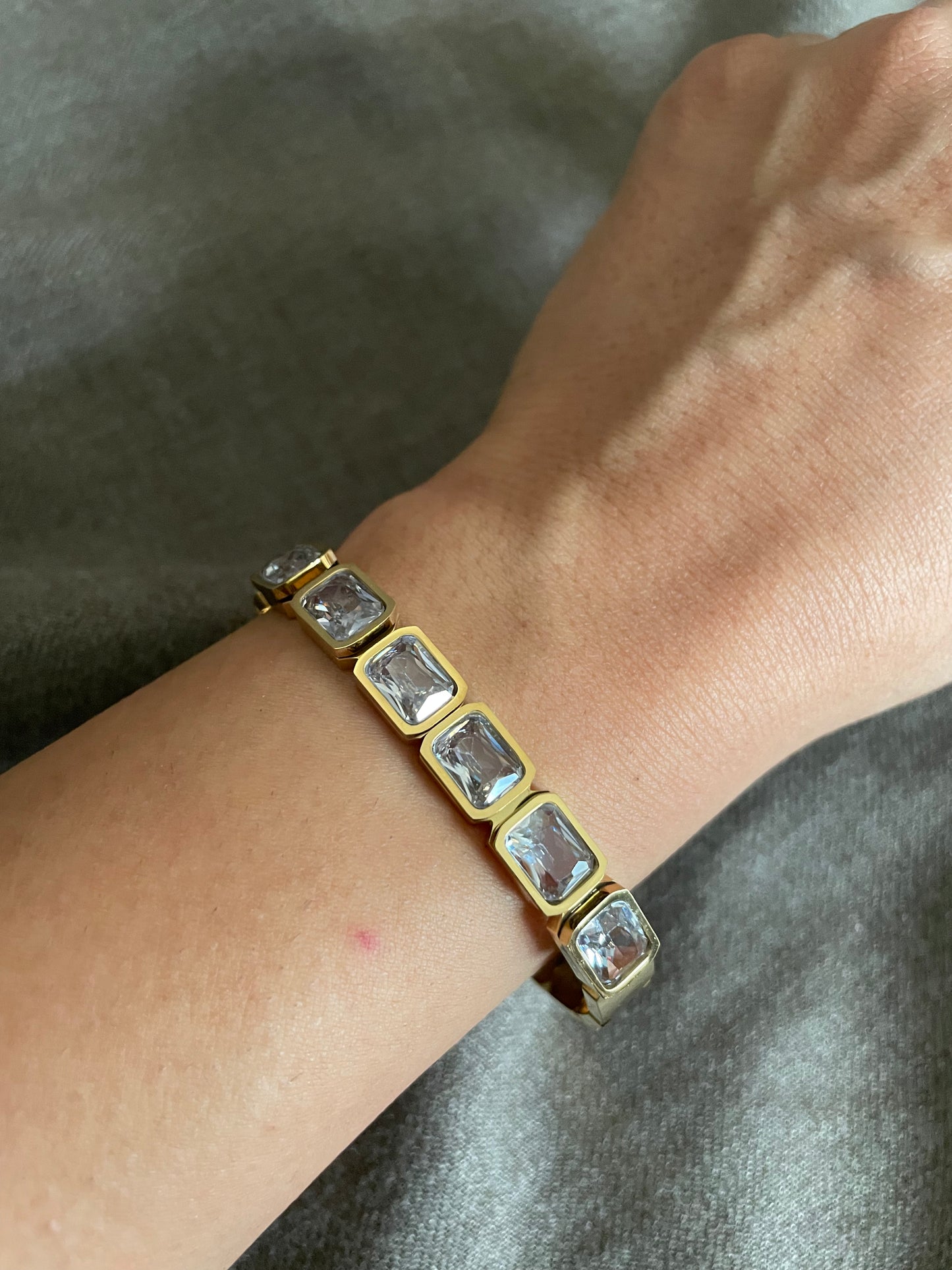 Regal Baguette Gold Bracelet