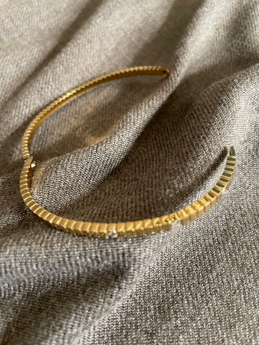 Minimalist Cubic Link Bangle