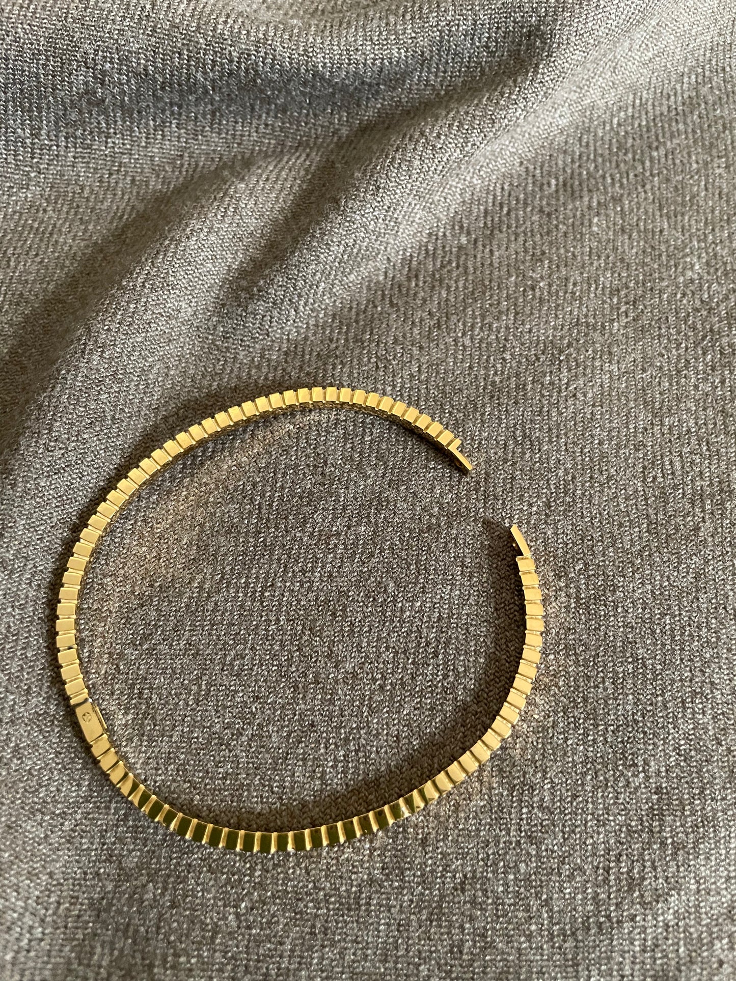 Minimalist Cubic Link Bangle