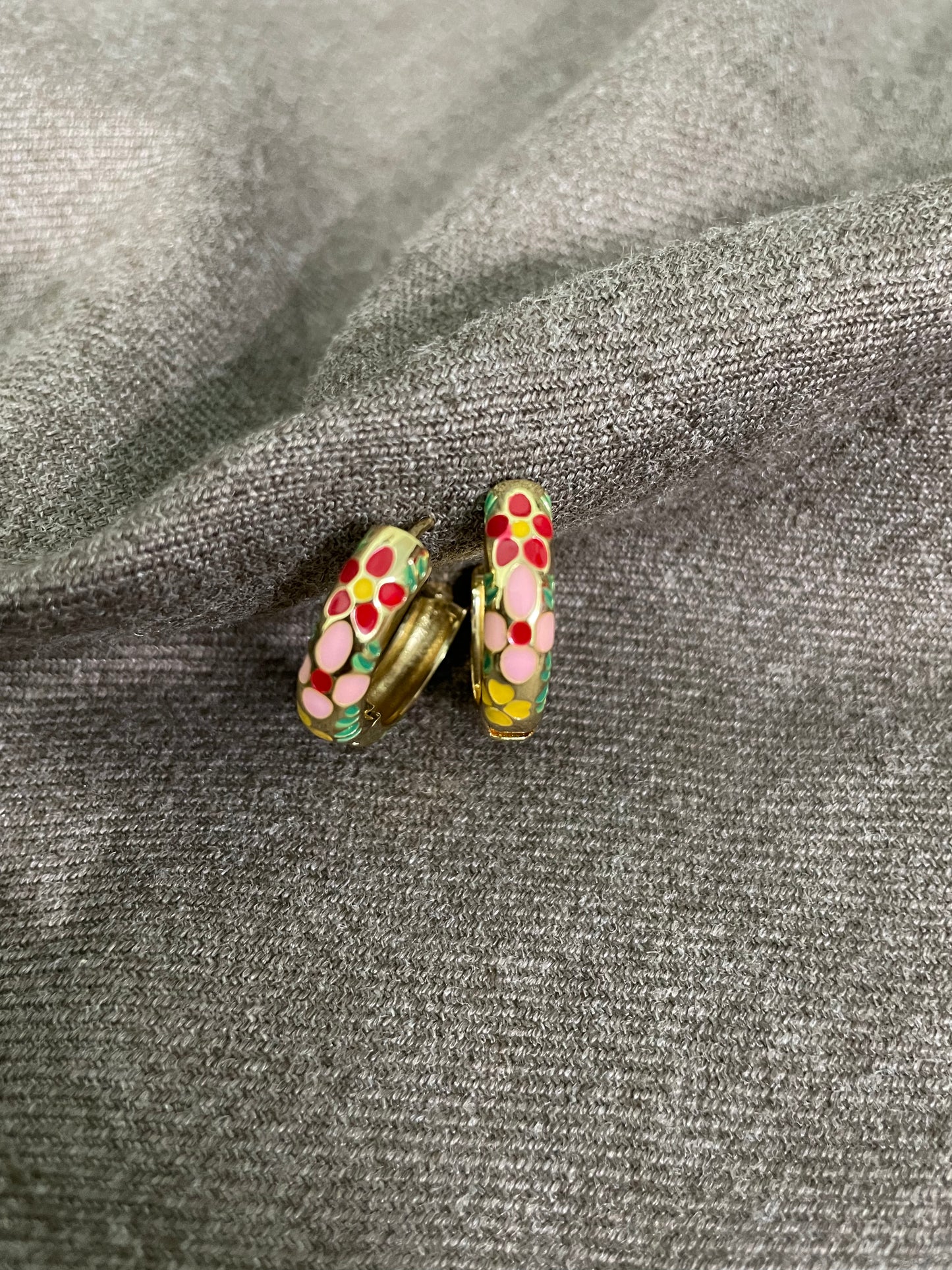 Floral painted hoops