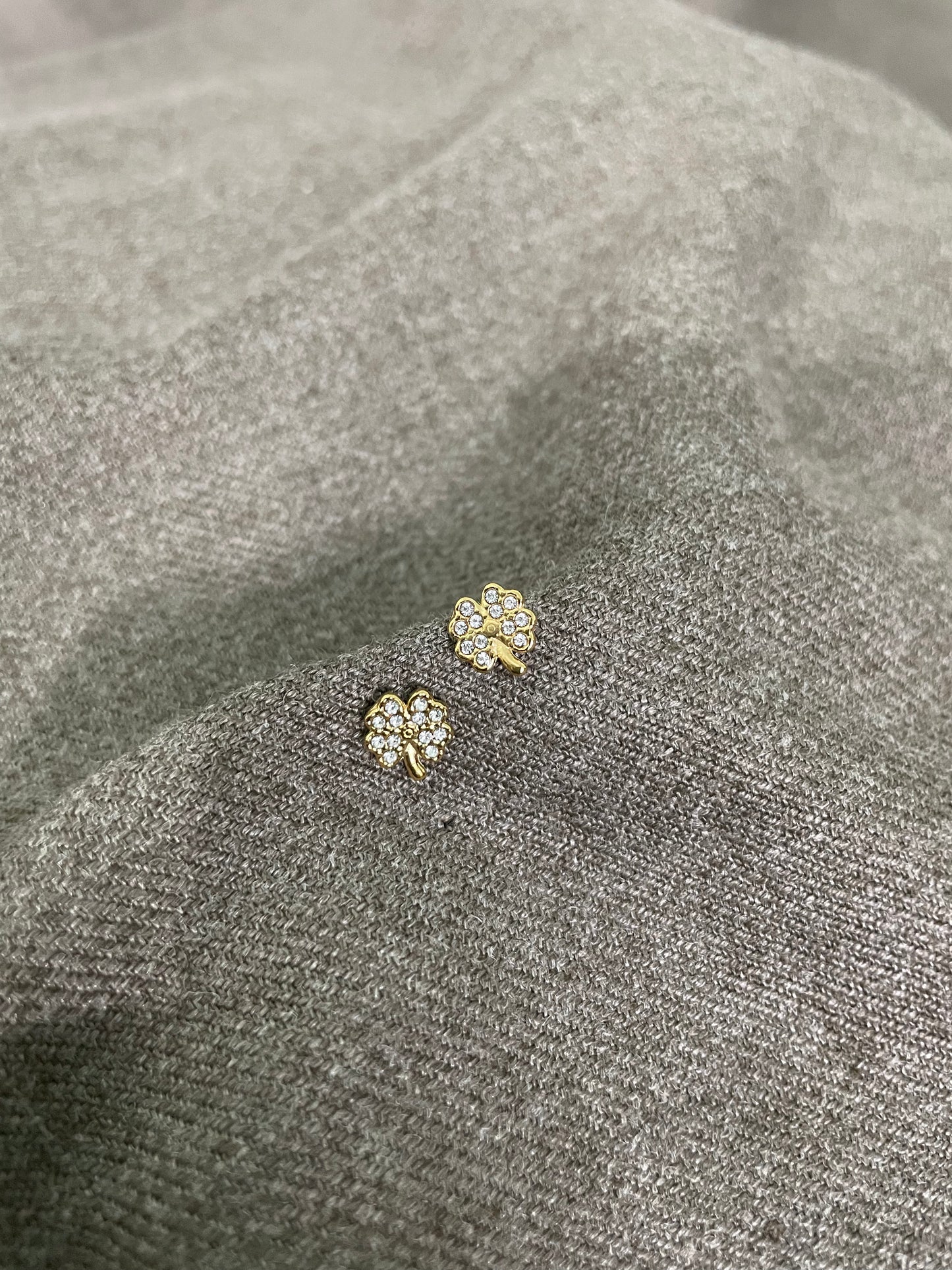 Petite Floral Crystal Stud Earrings