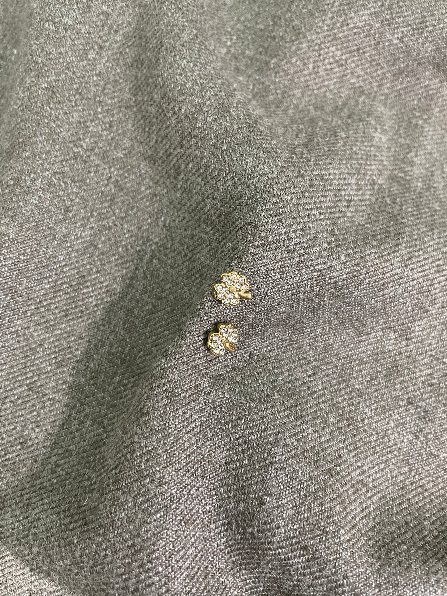 Petite Floral Crystal Stud Earrings