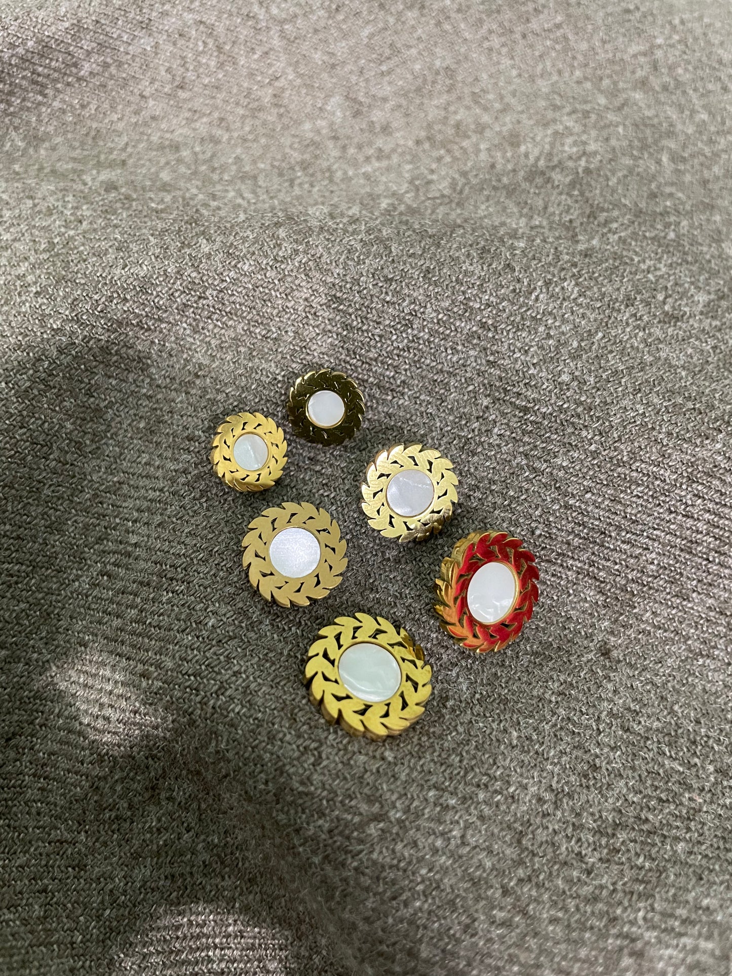 Laurel Mother of Pearl Stud Combo Pack