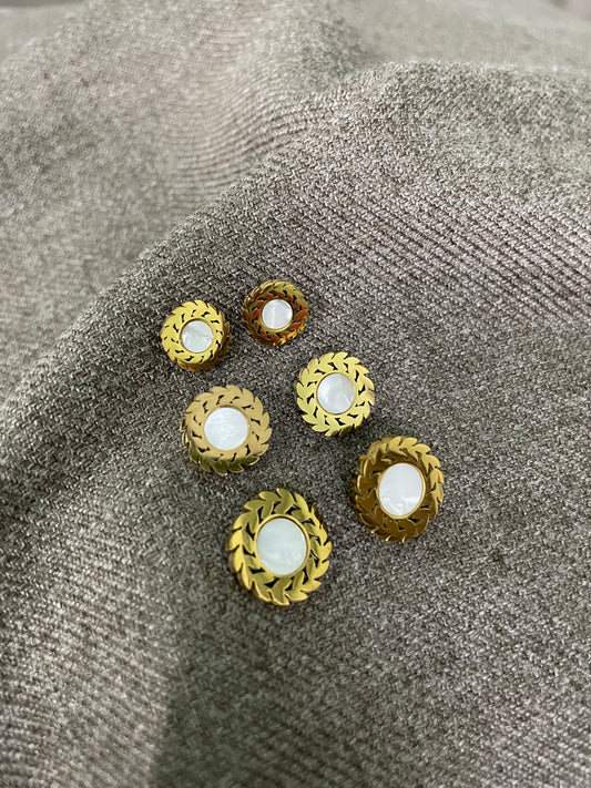 Laurel Mother of Pearl Stud Combo Pack