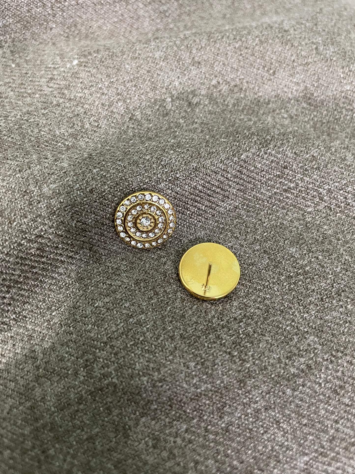 Vintage Halo Radiance Stud Earrings