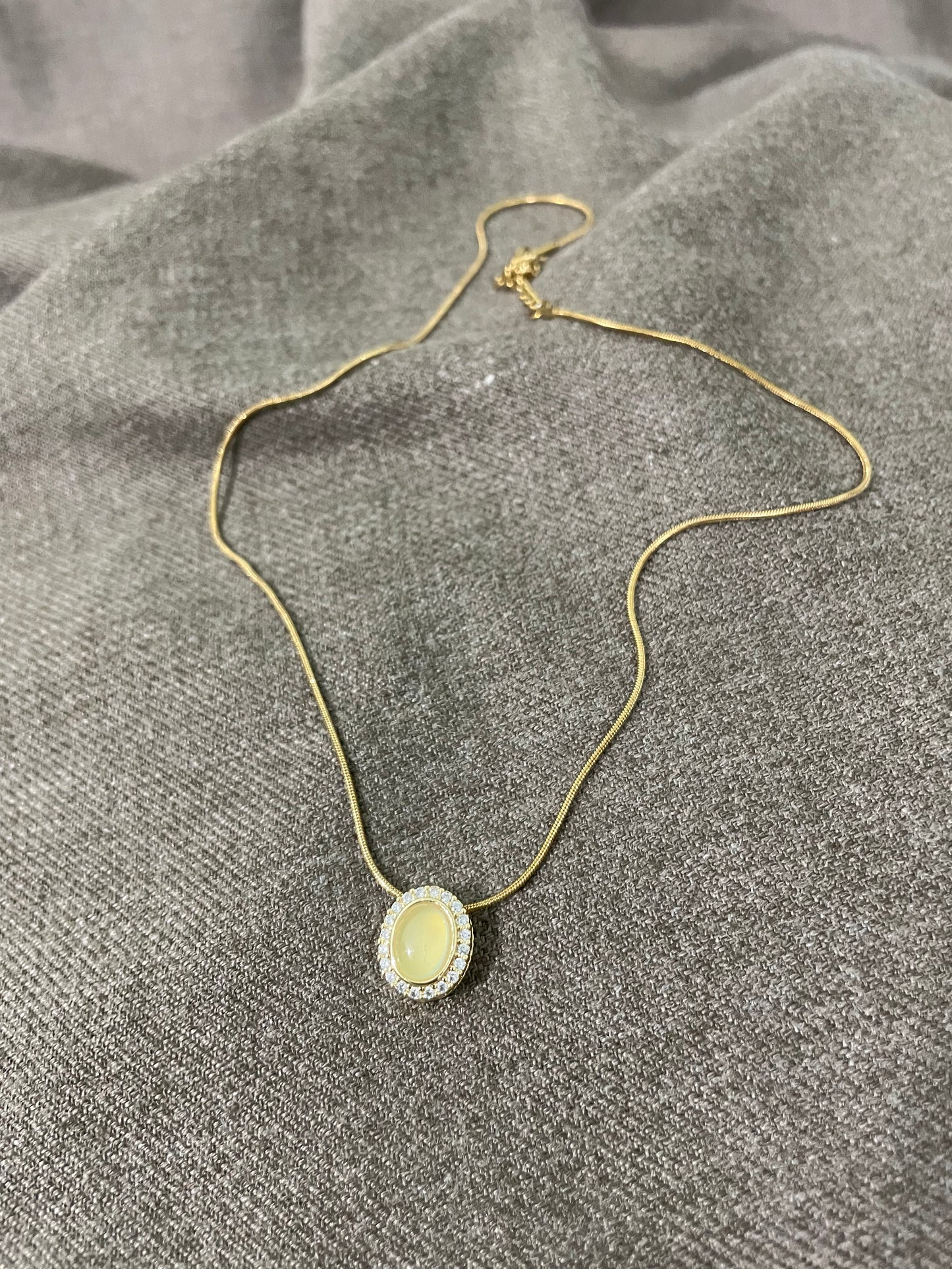 Luna Glow Halo Pendant Necklace