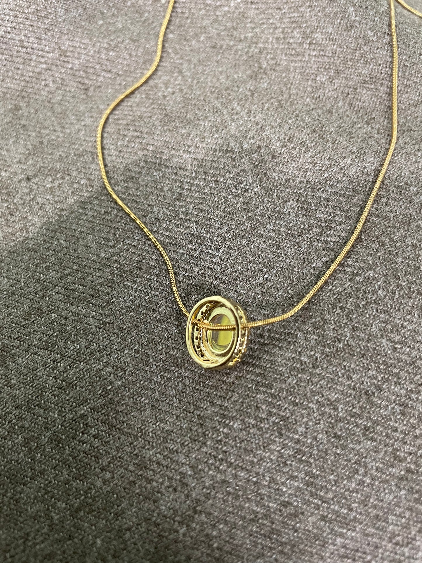Luna Glow Halo Pendant Necklace